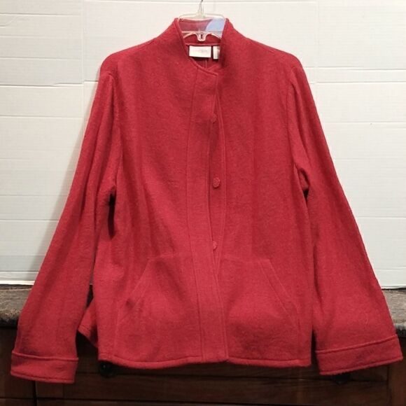 Chicos Wool Jacket...Size 2 - Picture 1 of 6